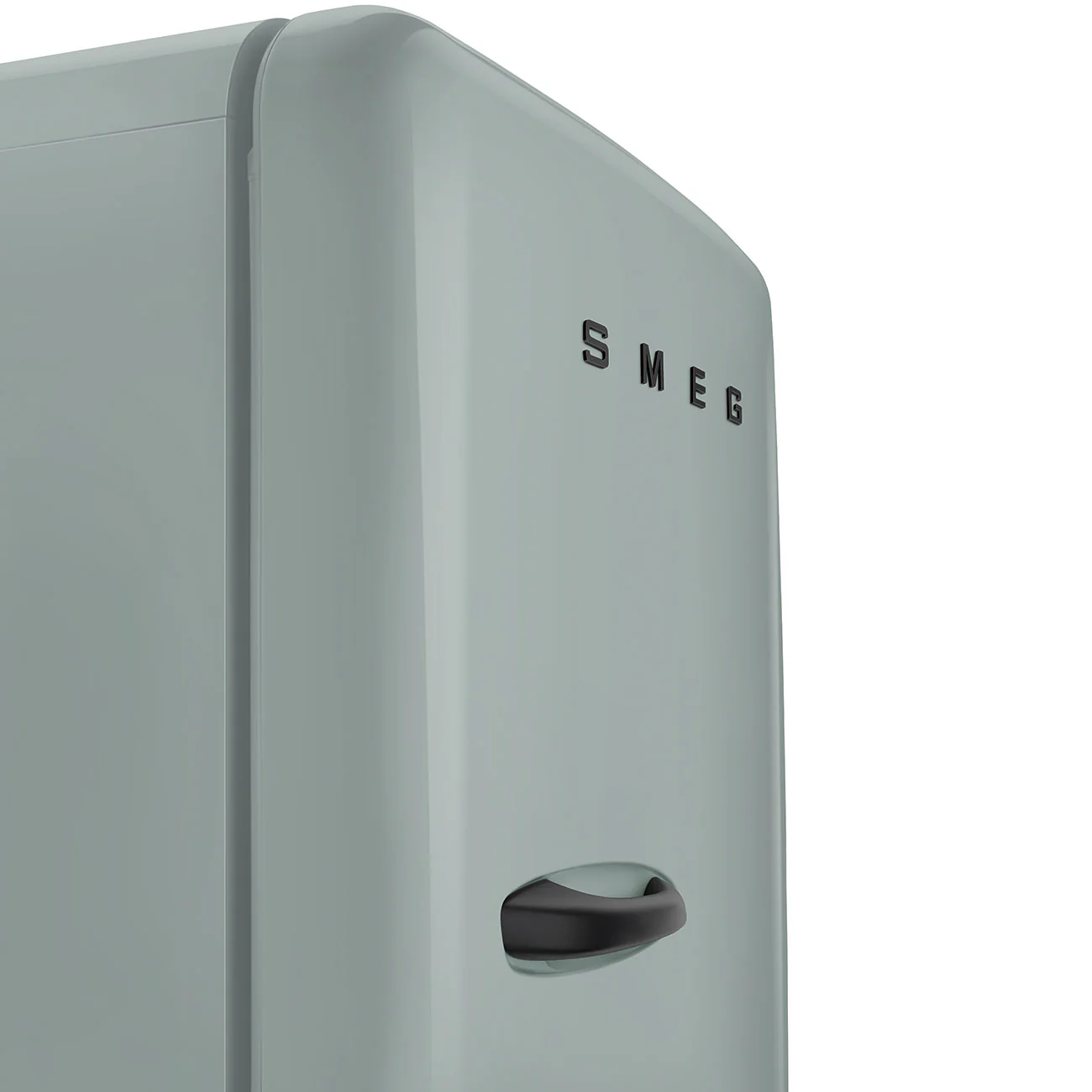 Porsche x SMEG FAB28 Retro Refrigerator Right Hinge Carrara Edition (Green Metallic) - Image 3