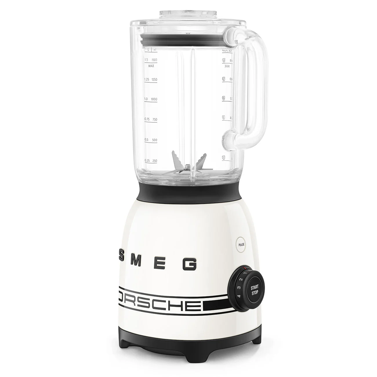 Porsche x SMEG Stand Blender with Tritan™ Renew Jar Carrara Edition (White Metallic) - Image 4
