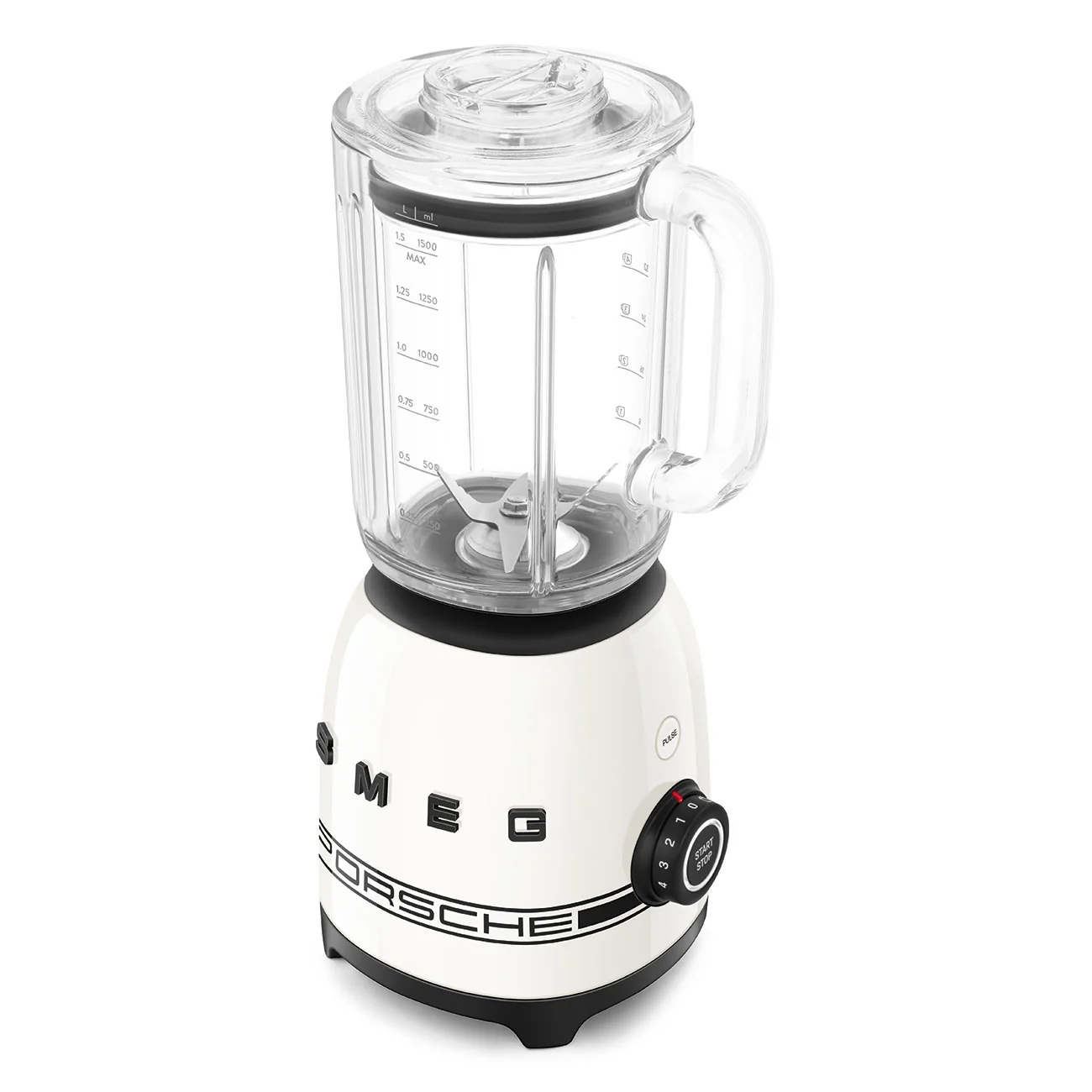 Porsche x SMEG Stand Blender with Tritan™ Renew Jar Carrara Edition (White Metallic) - Image 7