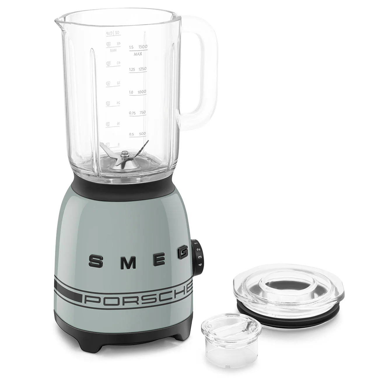 Porsche x SMEG Stand Blender with Tritan™ Renew Jar Carrara Edition (Green Metallic) - Image 3