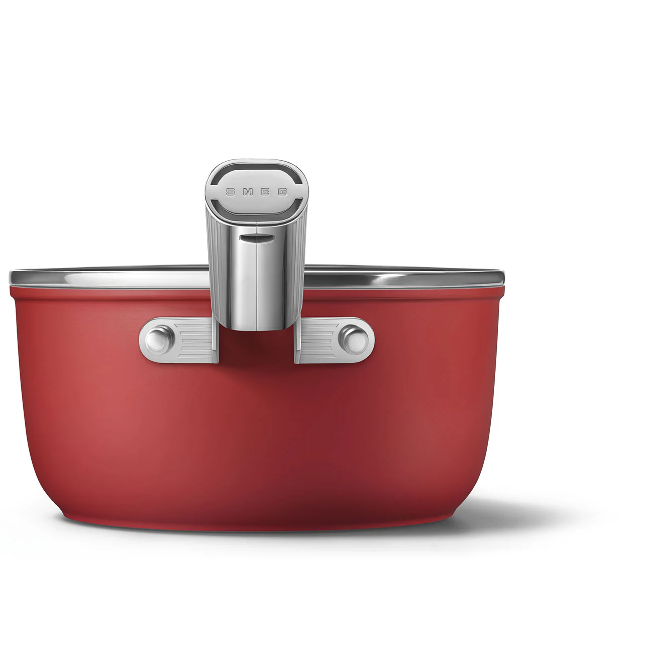 SMEG Sauce Pan with Lid 20cm (Red) - Image 4