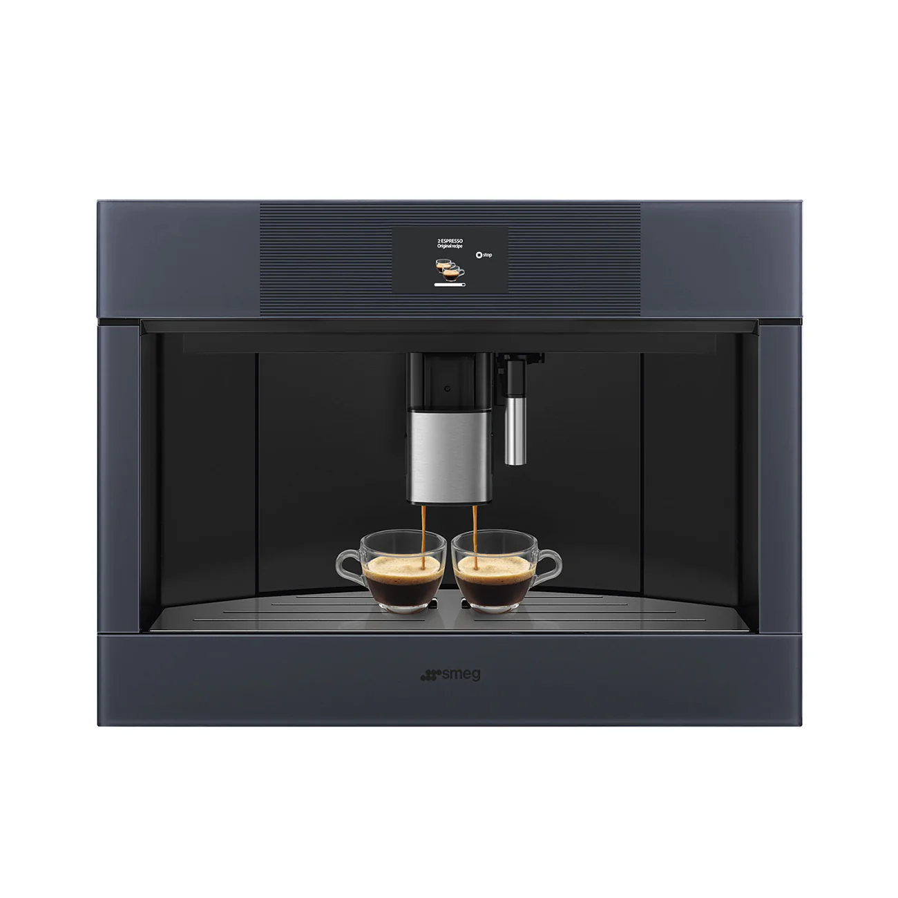 SMEG 24" Built In Built In Coffee System (Neptune Gray) - Image 2