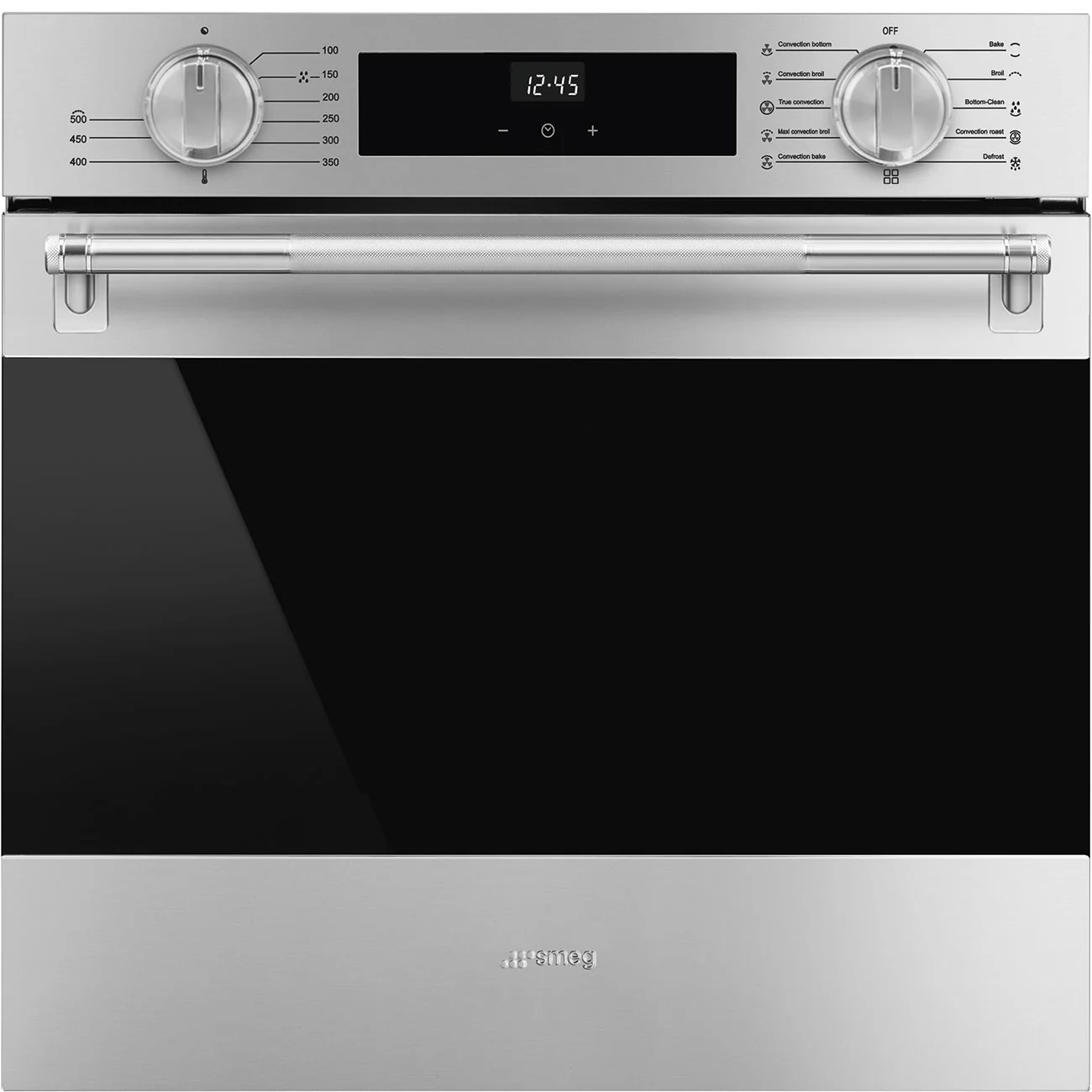 SMEG Classic 24" Full Size Oven with Knobs and Handle (Stainless Steel)