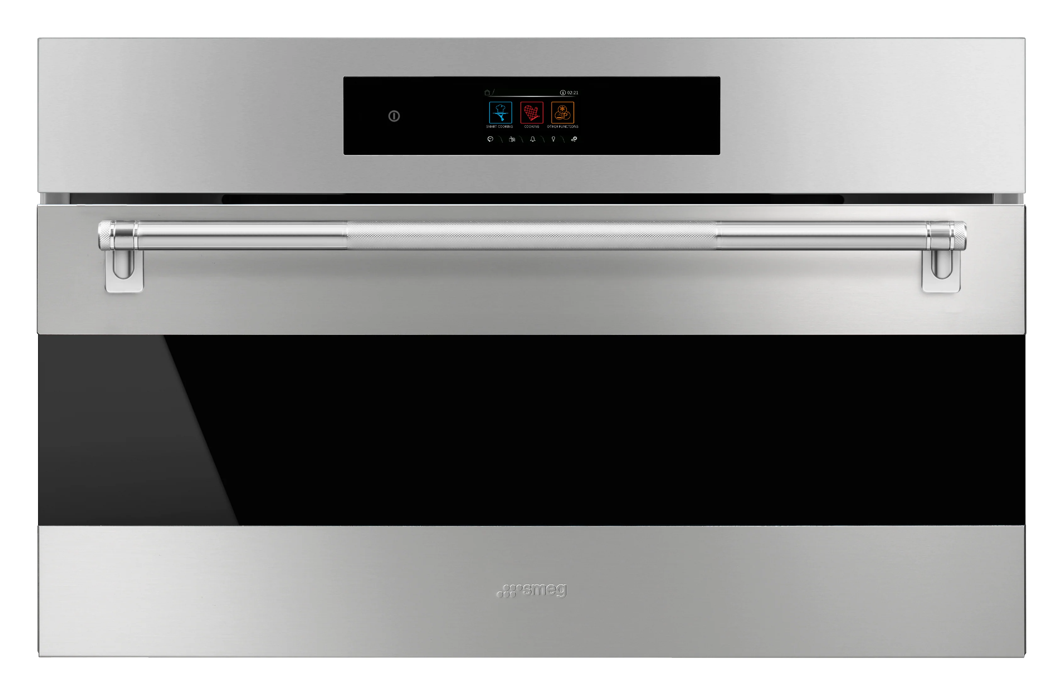 SMEG Classic 30" Compact Speed Oven with Handle and Touch Control (Stainless Steel)