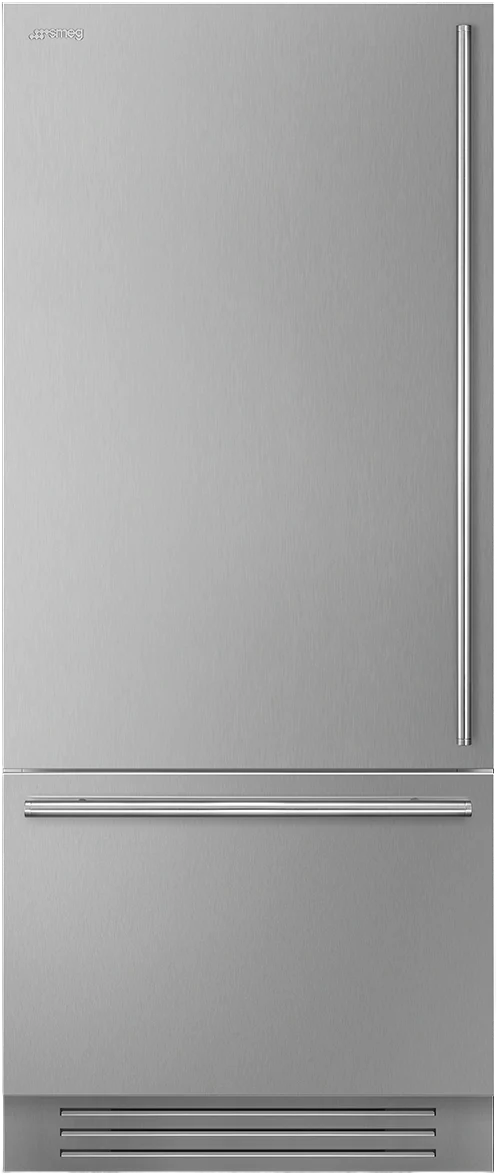 SMEG 36" Built In Fridge with Convertible Freezer Left Hinge (Stainless Steel)