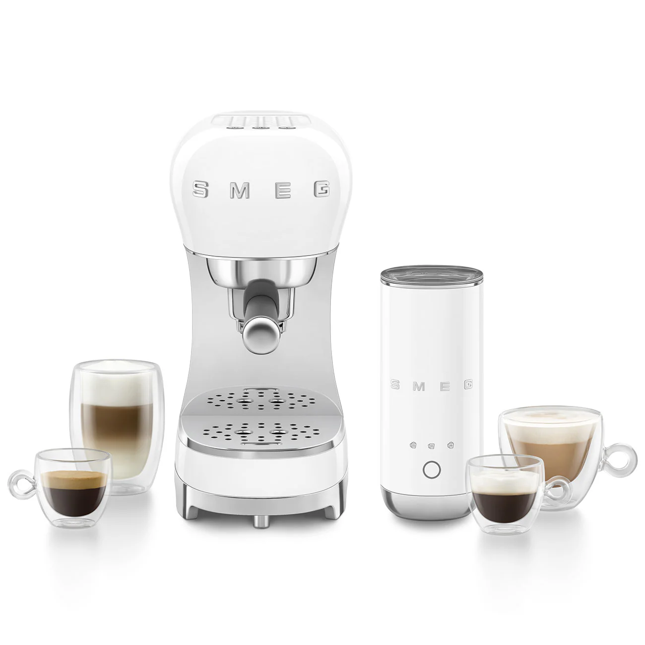 SMEG Barista Bundle - Espresso Machine + Milk Frother (Black) - Image 3