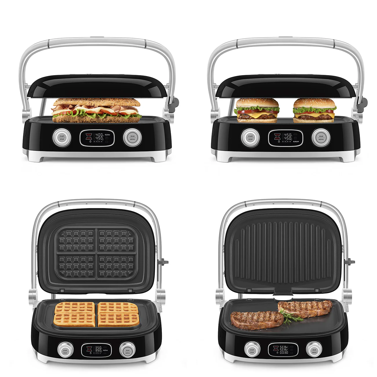 SMEG Multi Use Grill (Black) - Image 4