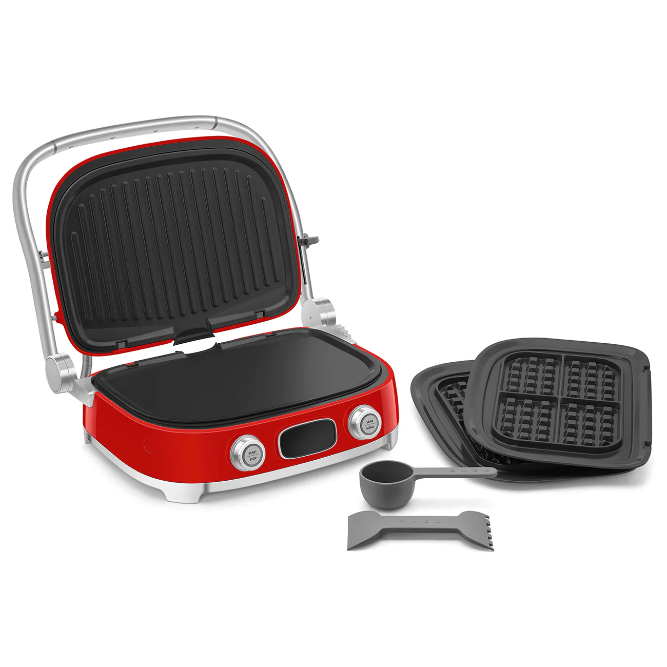 SMEG Multi Use Grill (Red) - Image 3