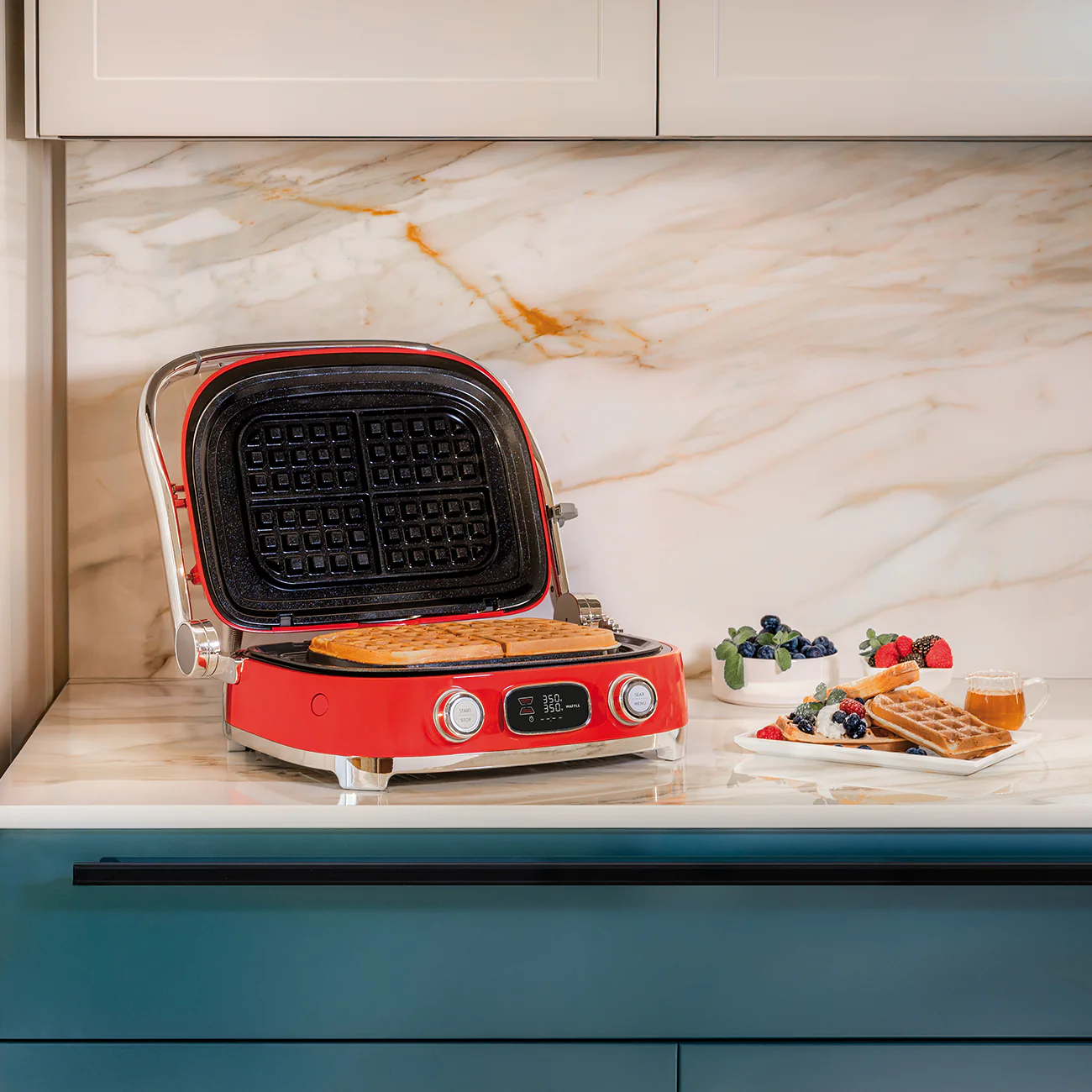 SMEG Multi Use Grill (Red) - Image 5