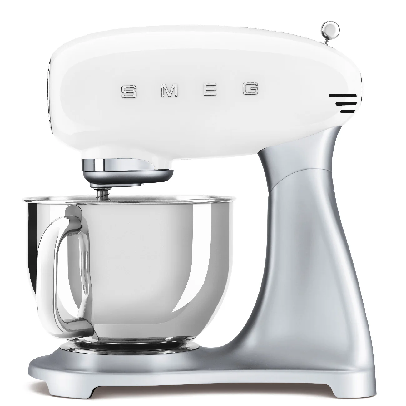 SMEG Stand Mixer 4.8L with Stainless Steel (White)