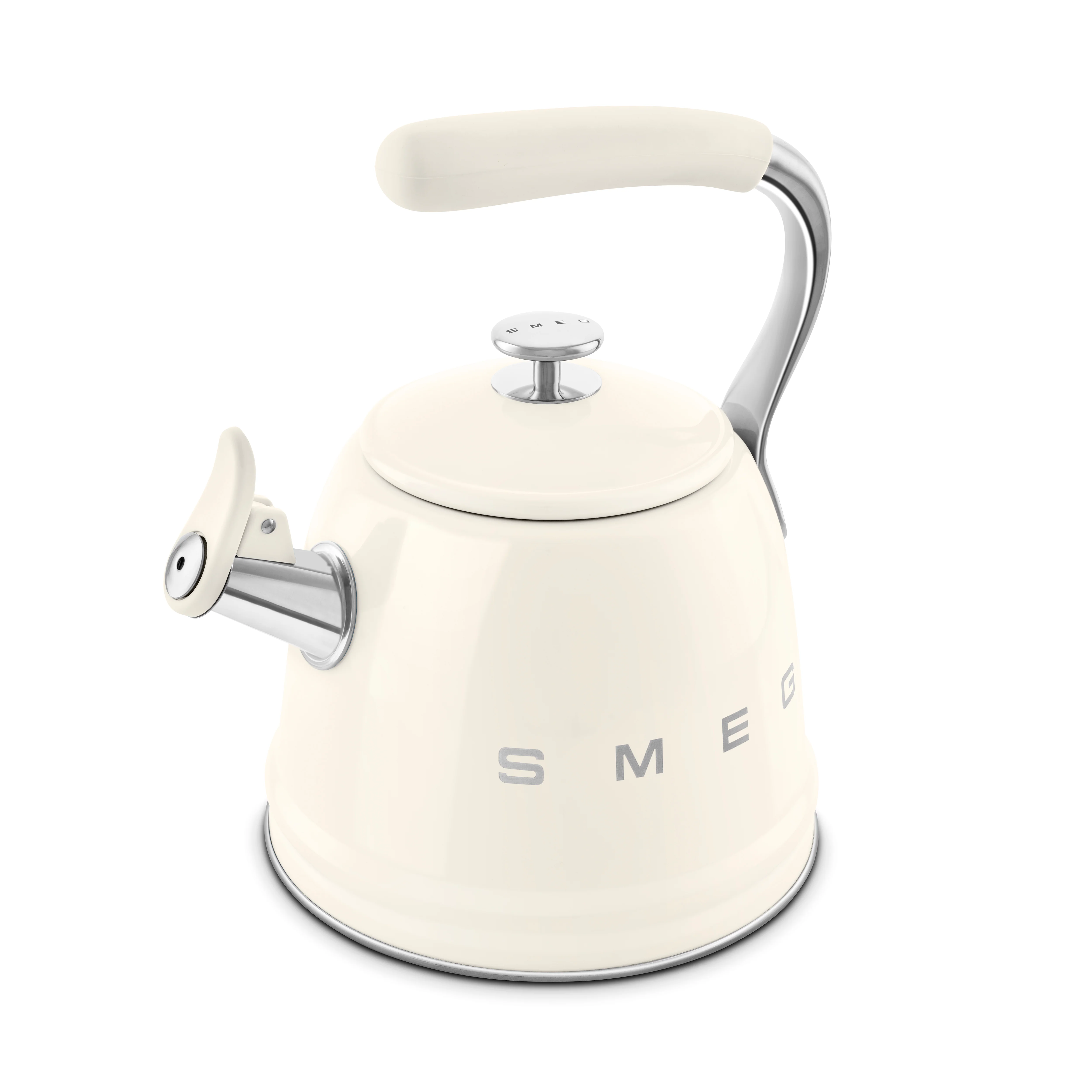 SMEG Stovetop Whistling Kettle 2.3 L (Cream) - Image 4