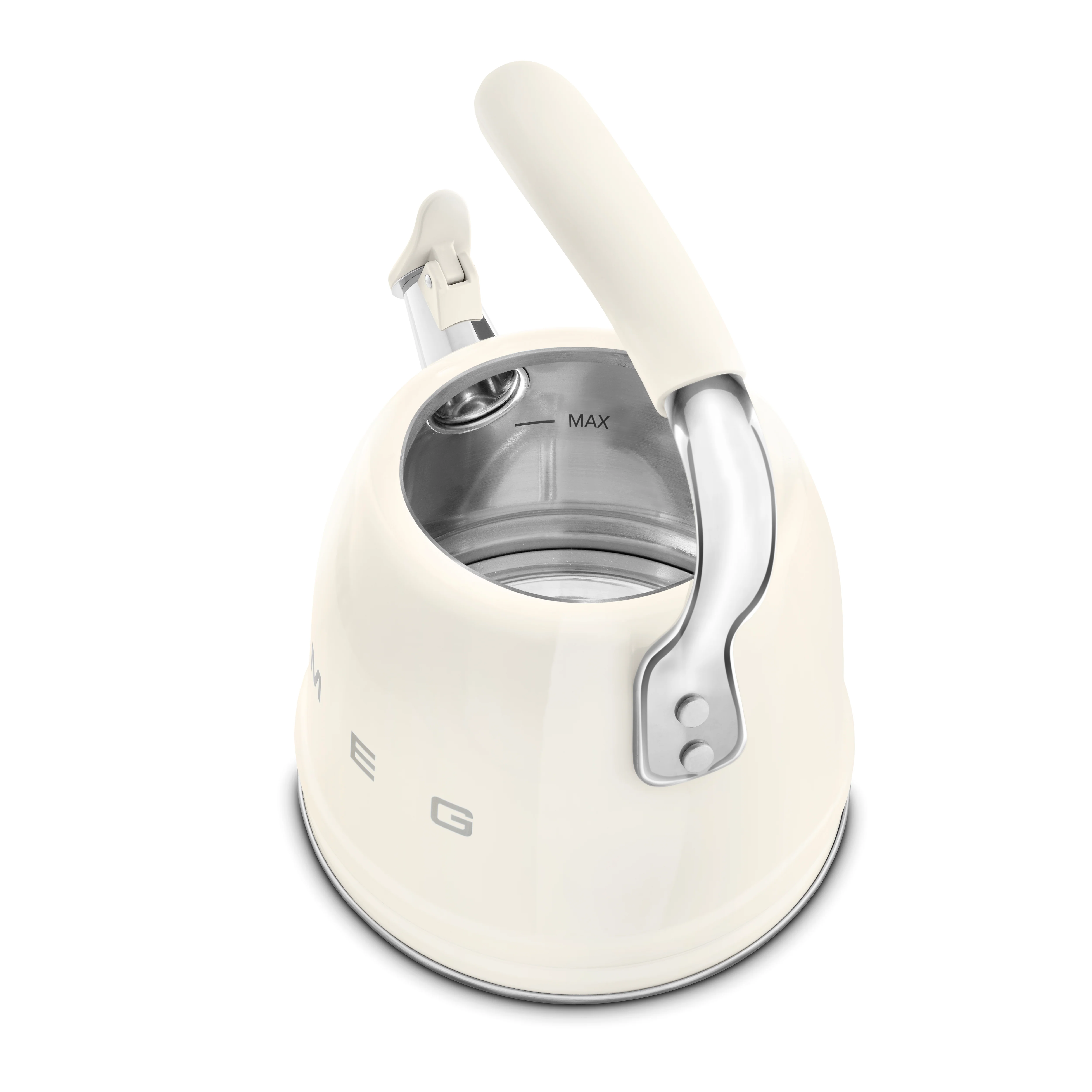 SMEG Stovetop Whistling Kettle 2.3 L (Cream) - Image 5