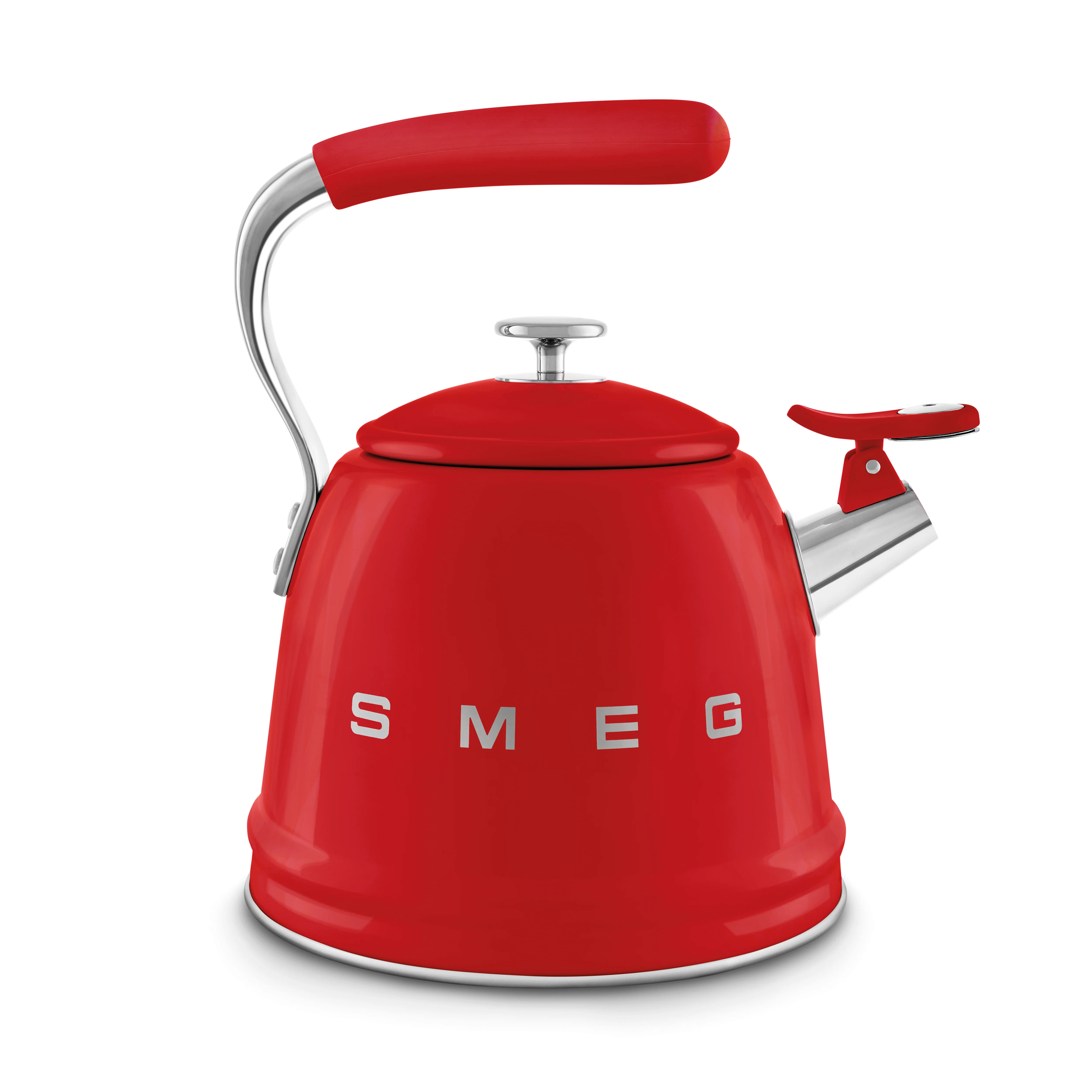 SMEG Stovetop Whistling Kettle 2.3 L (Red) - Image 3