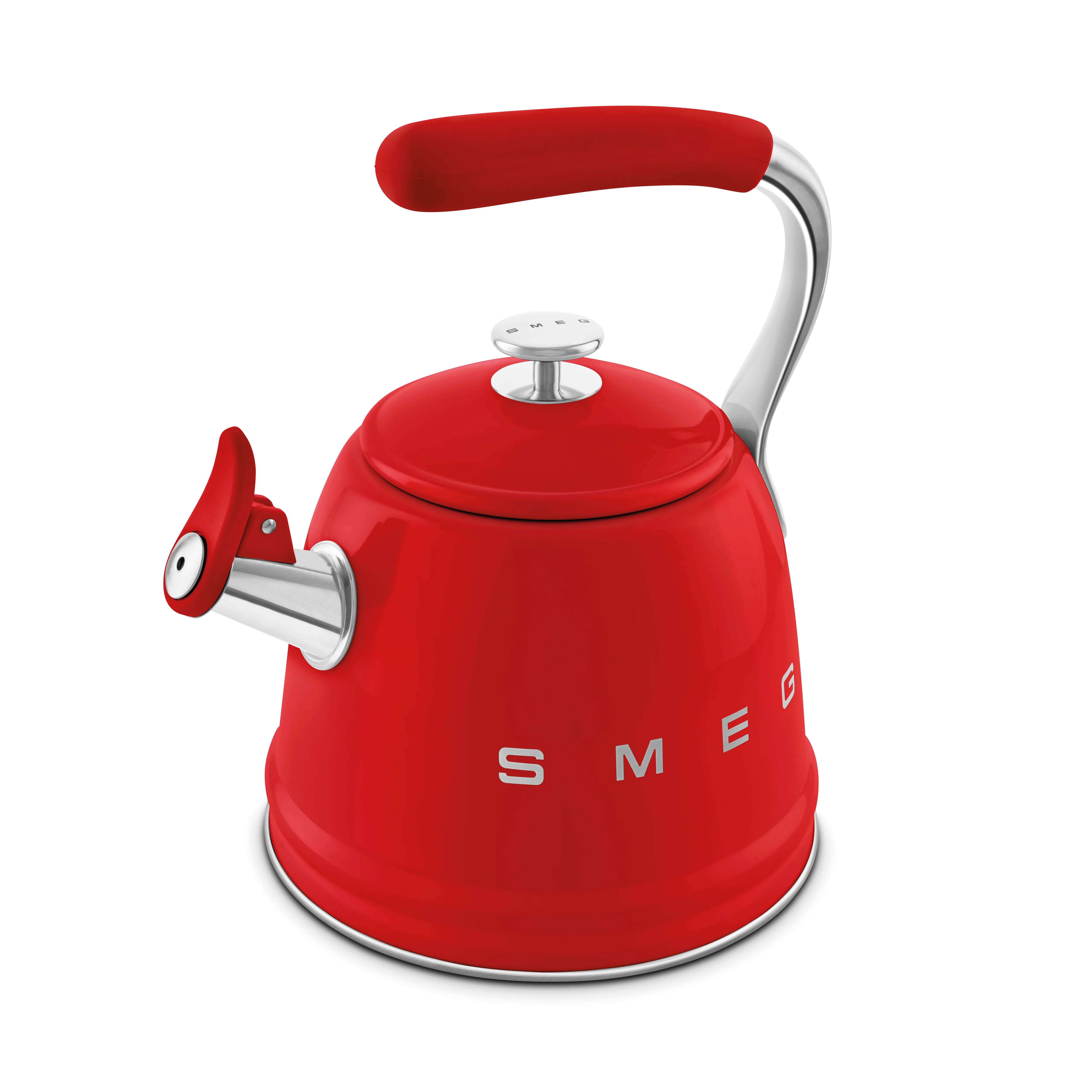 SMEG Stovetop Whistling Kettle 2.3 L (Red) - Image 5