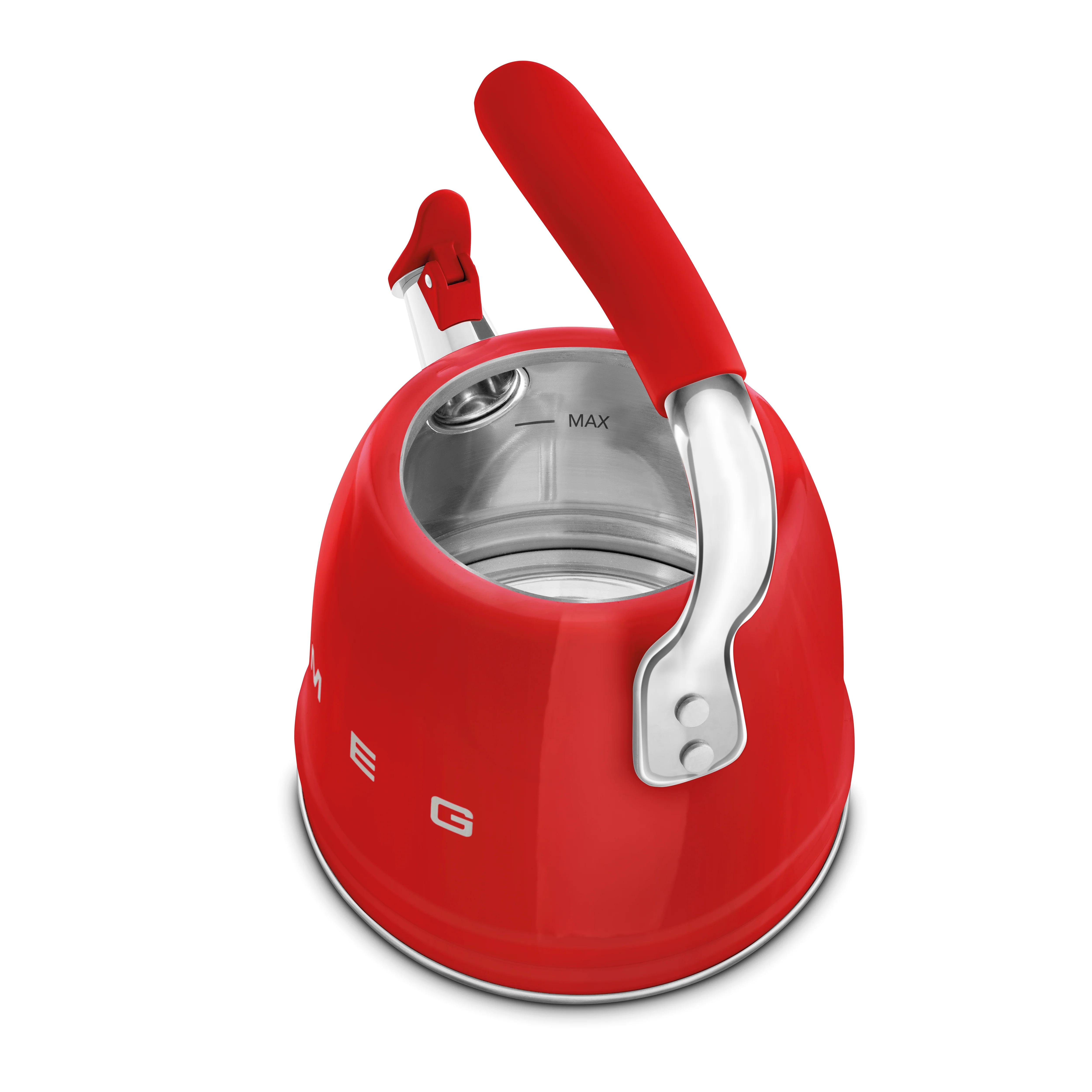 SMEG Stovetop Whistling Kettle 2.3 L (Red) - Image 6