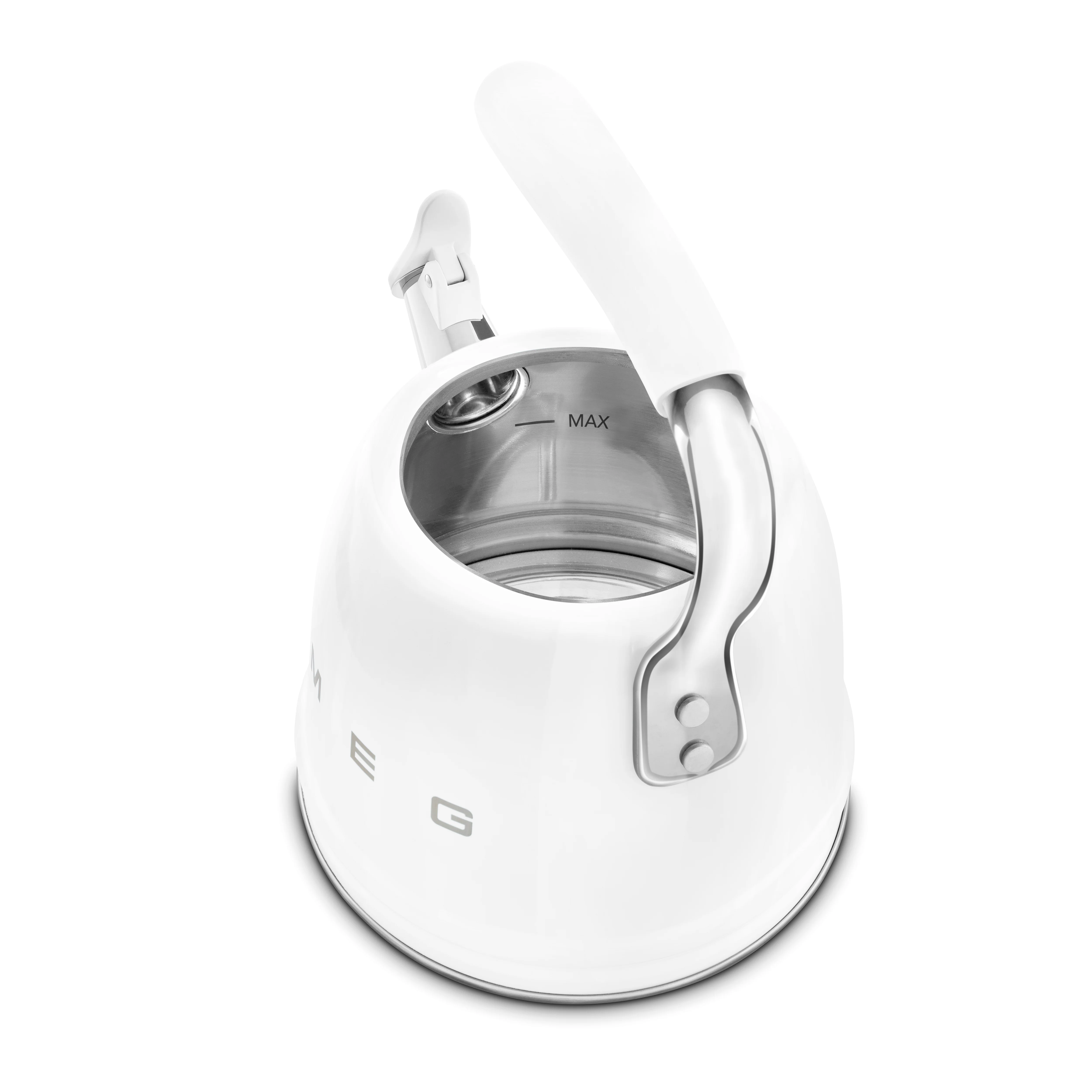 SMEG Stovetop Whistling Kettle 2.3 L (White) - Image 3