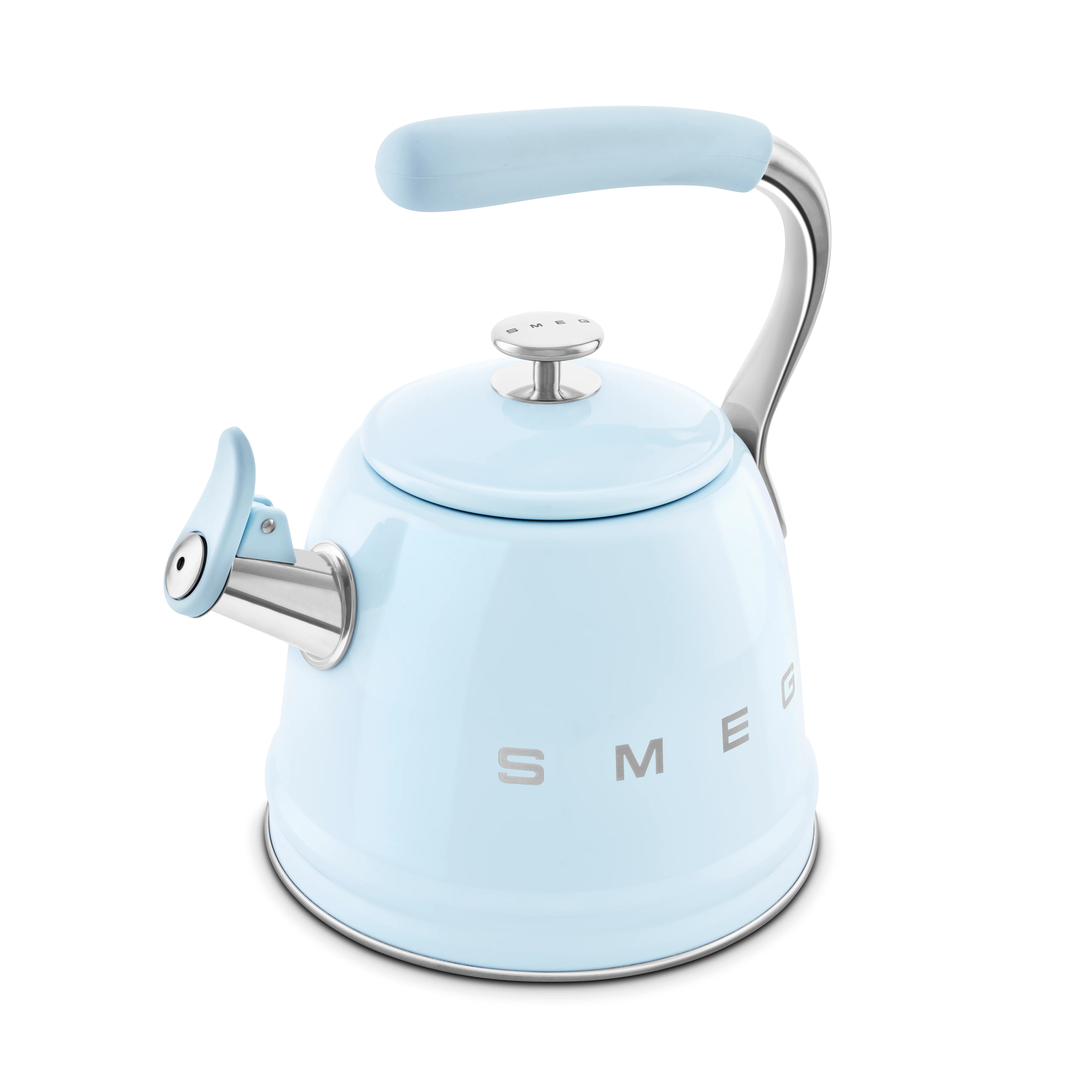 SMEG Stovetop Whistling Kettle 2.3 L (Pastel Blue) - Image 3